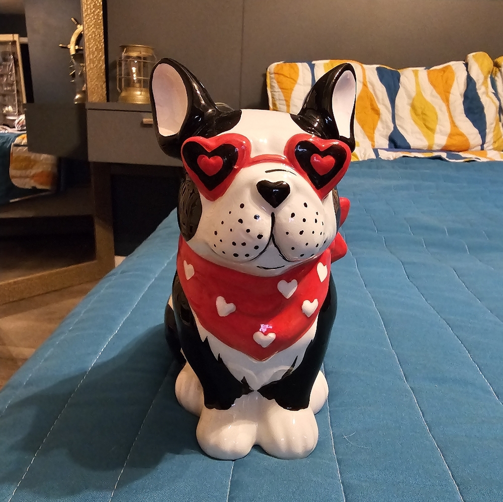 GORGEOUS VALENTINE LOVE YOUR FRENCH BULLDOG / FRENCHIE LOVE STATUE / FIGURE
